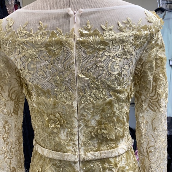 Montage by Liman long sleeves ombré lace gown - Picture 12 of 15